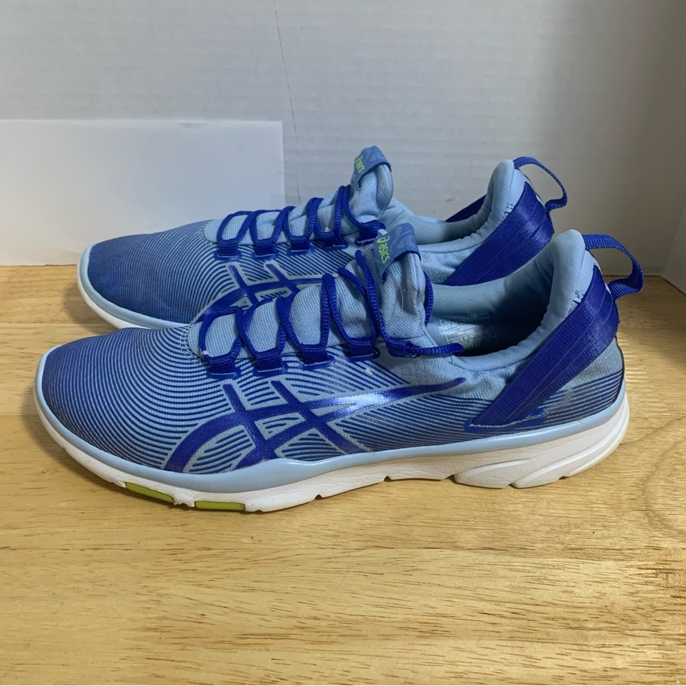 Asics Training Shoes‎ Gel Fit Sana Womens Size 10.5 Blue Lace Up Sneakers